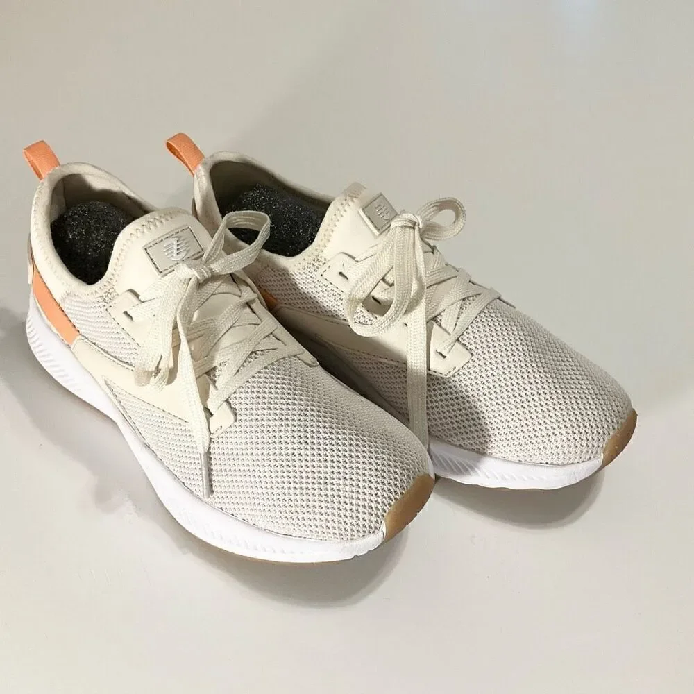 Z by Zella Vega Sneaker, 7.5 White with Peach Detail